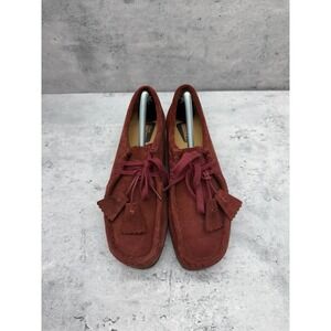 Clark's originals wallabee deep red suede 6.5